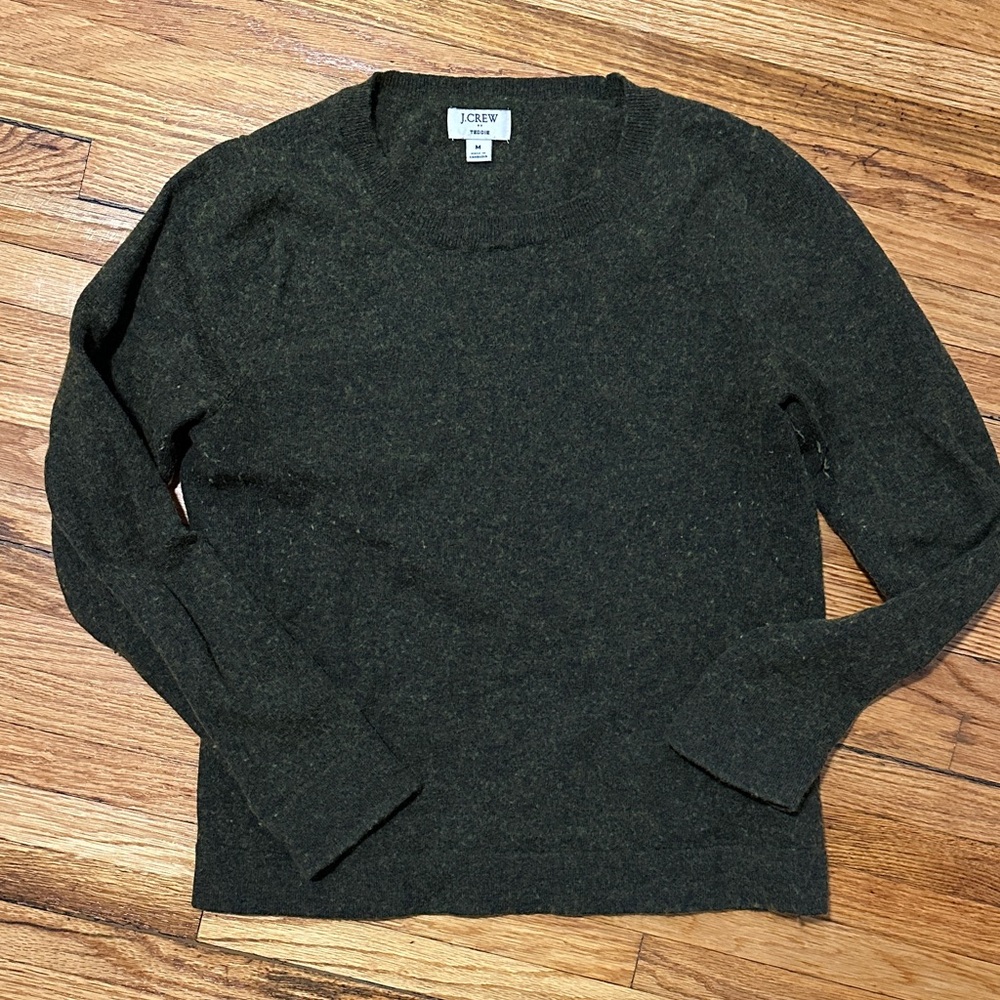 J. Crew Women’s Dark Green Crewneck Sweater